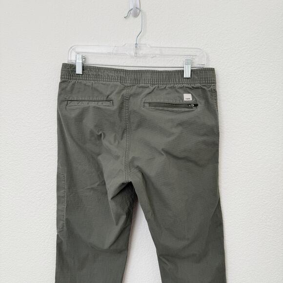 [Vuori] Olive Green Ripstop Slim Fit Drawstring Waist Pants Casual Sz Medium M - Picture 6 of 11